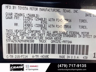2021 Toyota Tacoma 2WD SR5