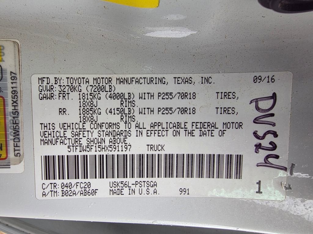 2017 Toyota Tundra 4WD SR5