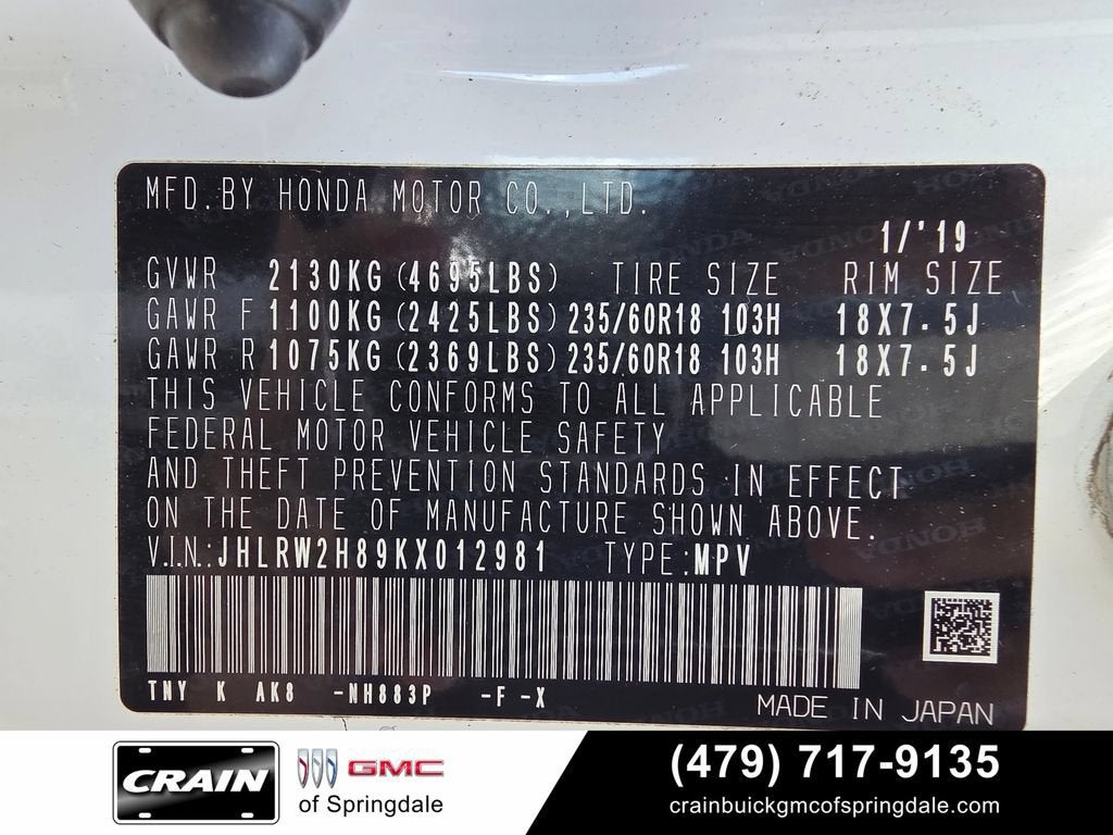 2019 Honda CR-V EX-L