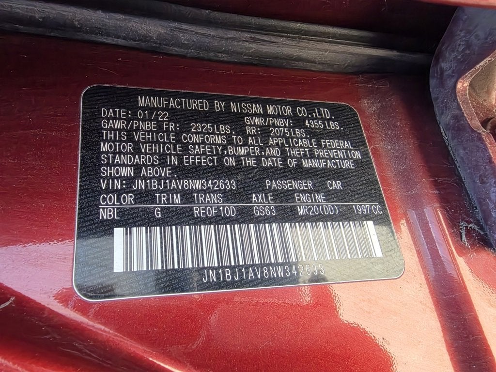 2022 Nissan Rogue Sport S