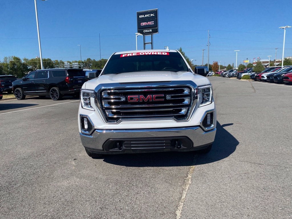 Certified 2021 GMC Sierra 1500 SLT with VIN 1GTU9DED2MZ137159 for sale in Little Rock