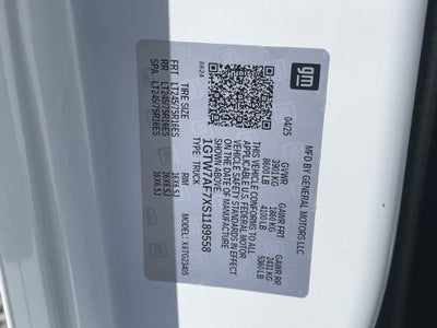 2025 GMC Savana Cargo 2500 Work Van