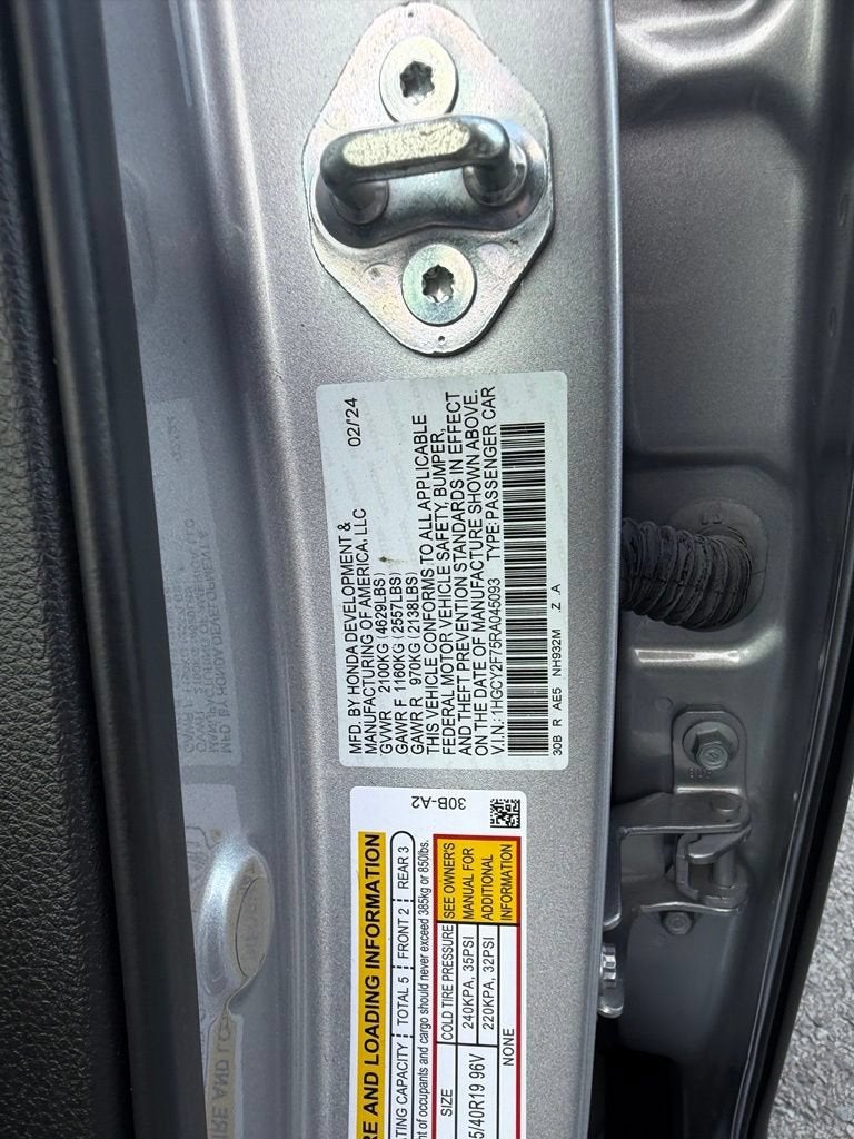2024 Honda Accord Hybrid Sport-L