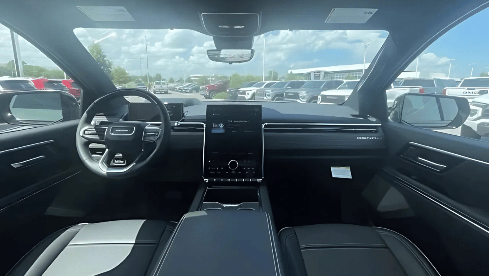 Interior View of the 2025 GMC Sierra EV Denali