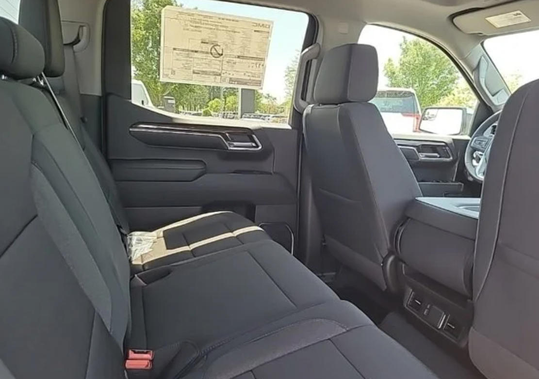 Backseat of the 2024 GMC Sierra 1500 at Crain Conway GMC